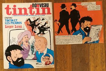 Ancien magazine Nouveau Tintin N°1 + pub 1975 vintage