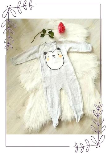 Pyjama grenouillère mixte en velours ras 86 cm