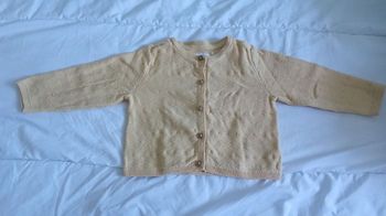 Gilet d'été jaune moutarde 6-9 mois