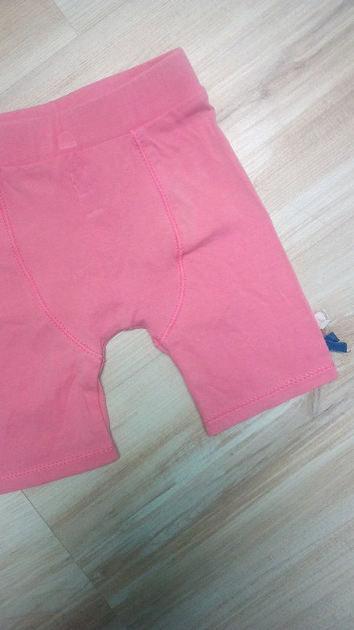 Ensemble blouse fleurs bleues et legging rose - photo numéro 4