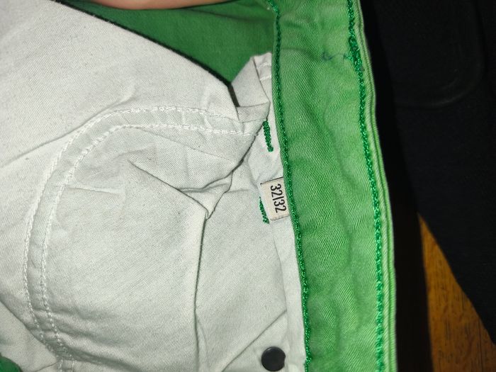 Jeans esprit vert clair/ pomme - photo numéro 5