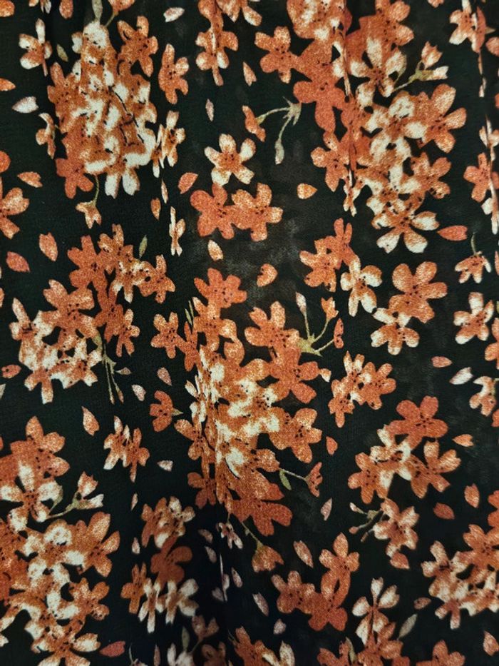 Robe fleurie automnale cache-coeur t.L - photo numéro 8