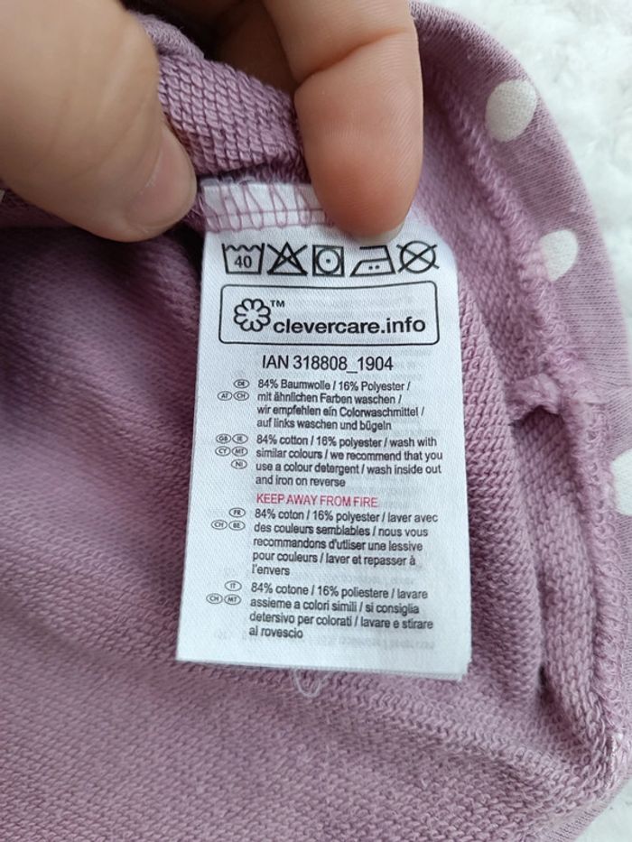 🔸Robe Parme à pois Bambi Disney Baby - 6 12 mois🔸 - photo numéro 6