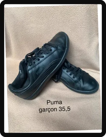 Baskets Puma noires P/35