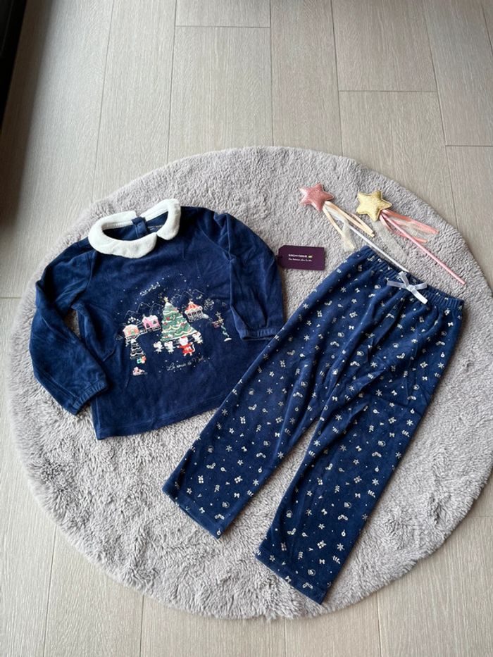 Pyjama velours la ronde de Noël