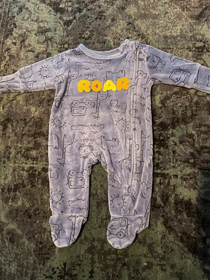Pyjama velours 1 mois TEX