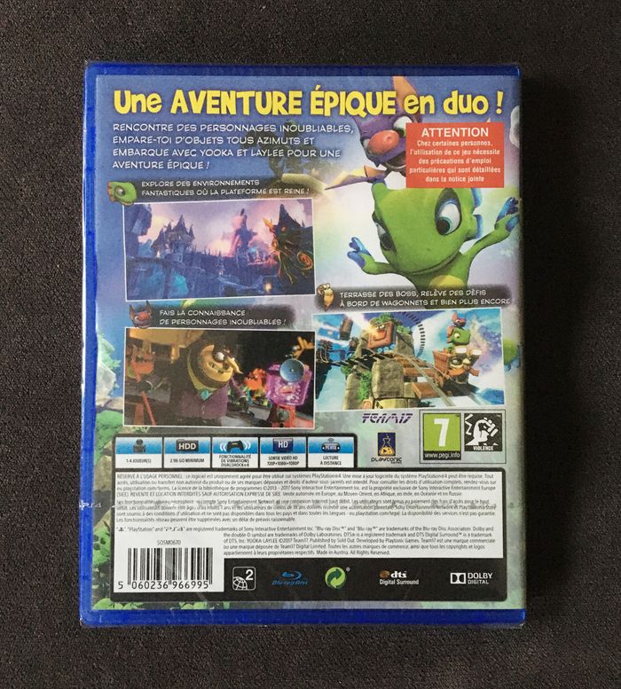 Yooka Laylee sur PS4, NEUF sous blisterYooka Laylee sur PS4, NEUF sous blister - photo numéro 2
