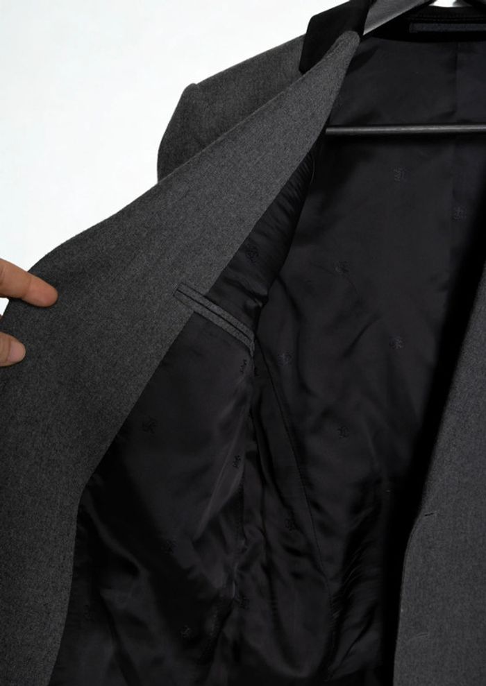 Veste Blazer costume bicolore gris noir • Blazer suit jacket black grey The Kooples Taille 48 (M) - photo numéro 14