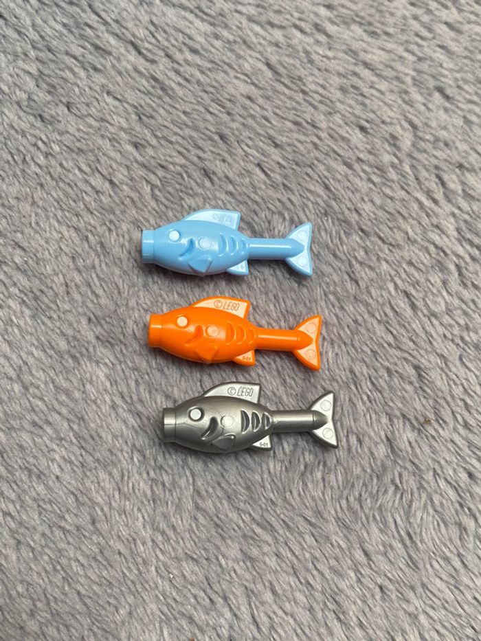 Lot de 3 poissons lego différents - photo numéro 2