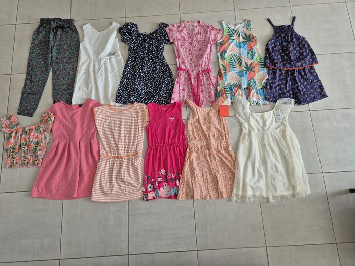Lot de 12 vêtements fille 10 ans été