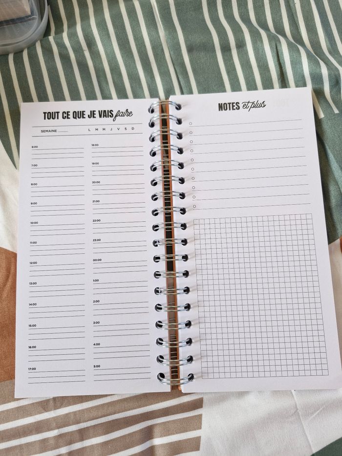Planning journalier - photo numéro 3