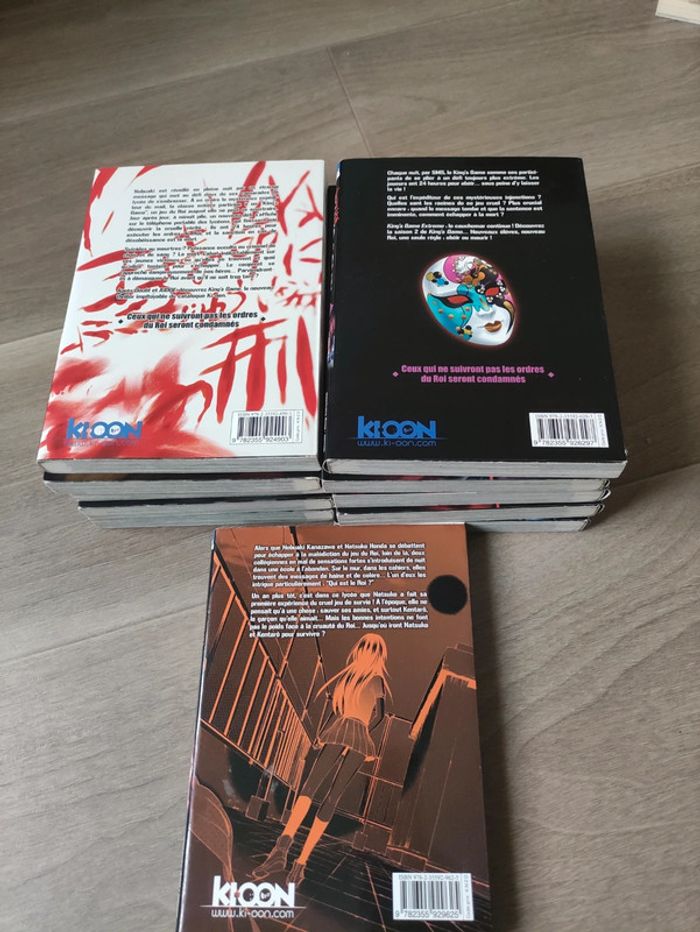 Lot manga King's Game 11 tomes Extrême et spirale Beebs