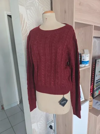 Magnifique pull femme grosse maille neuf