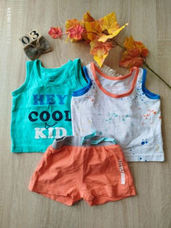 Lot 3piece 3mois débardeur/short Primark