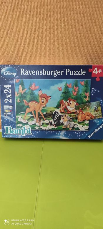 Puzzle X2 Bambi Ravensburger 4 ans