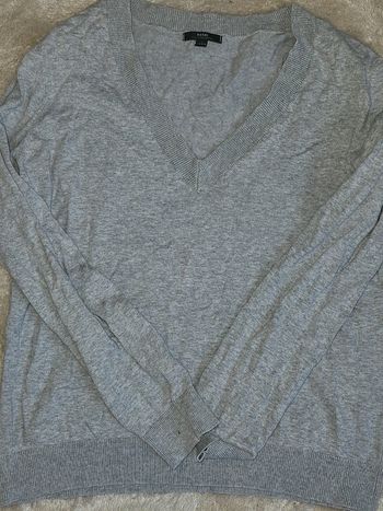 Pull gris femme