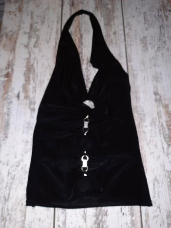 Top sexy original avec boucles strass