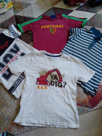 Lot de 4 tee-shirts garçon 6 ans