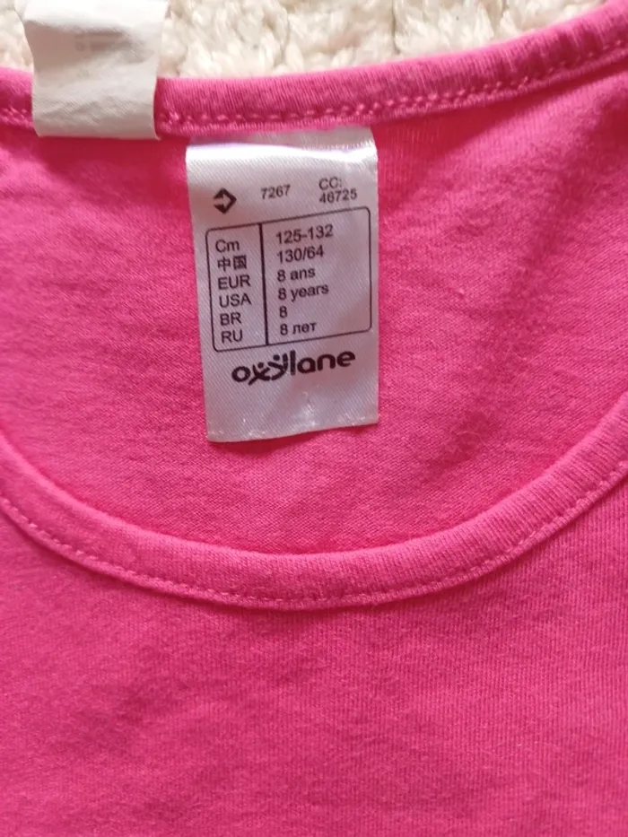 Tee shirt rose fuchsia - photo numéro 2