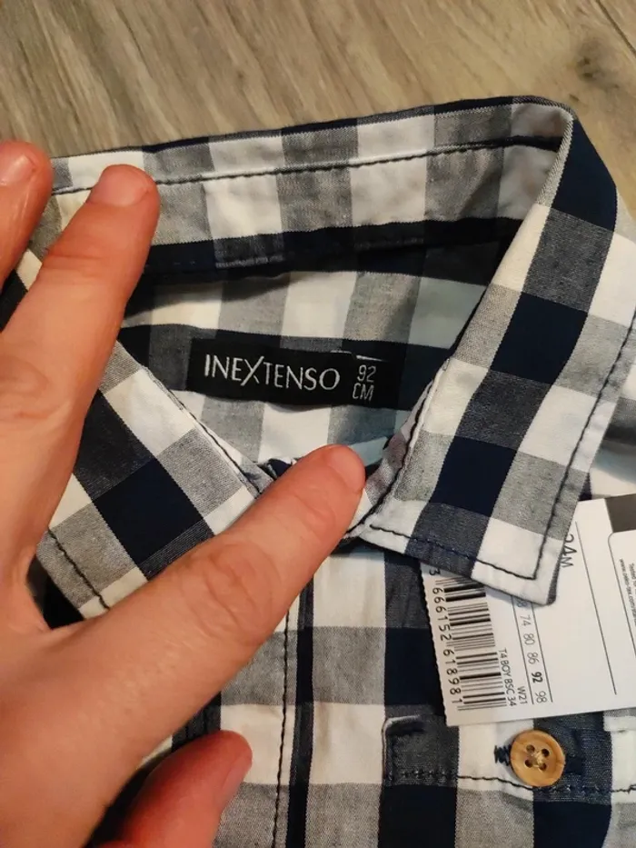 Veste carreaux bleu 2 ans - photo numéro 3