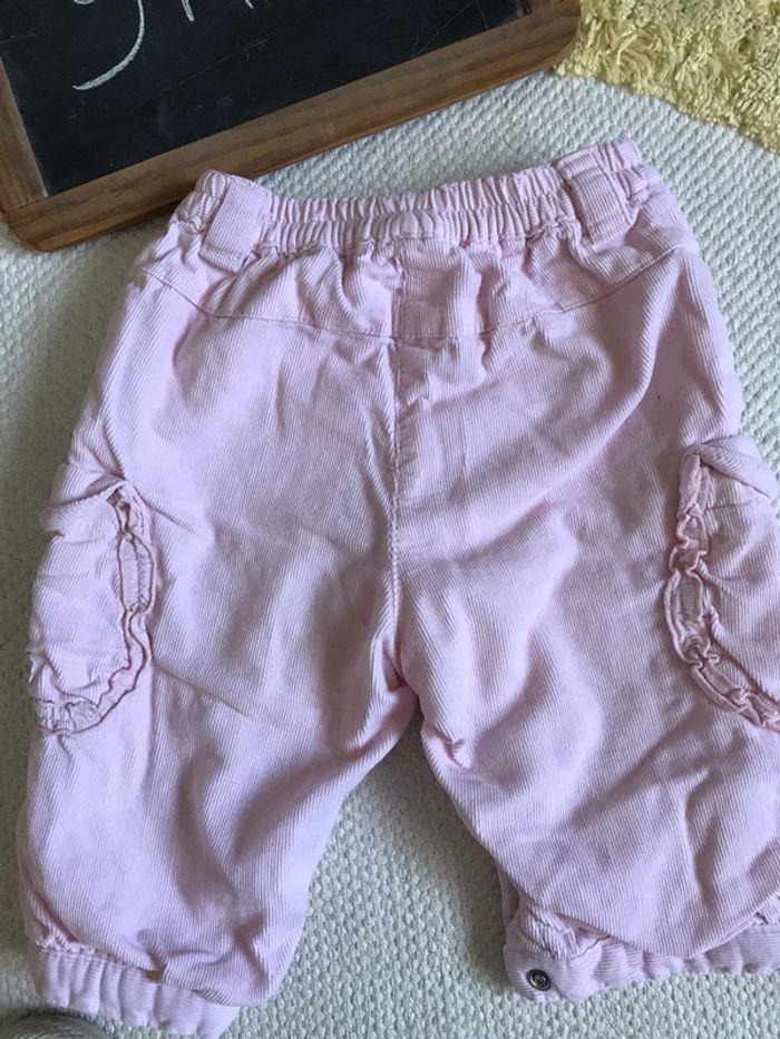 Pantalon rose velours - photo numéro 3