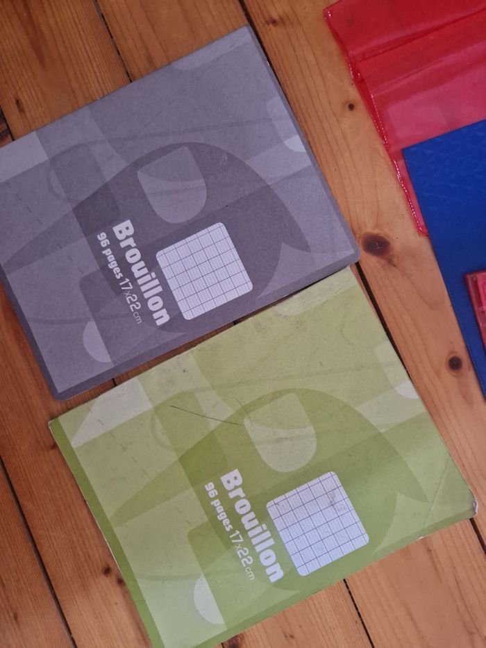 Lot de 2 cahiers + protége cahier - photo numéro 4