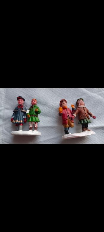 Lot de figurines d'enfants Lemax pour village de Noël 