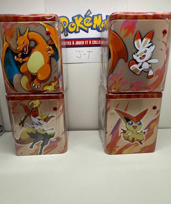 Tin Cube Pokémon Feu dracaufeu NEUVE Sous Blister Octobre 2022