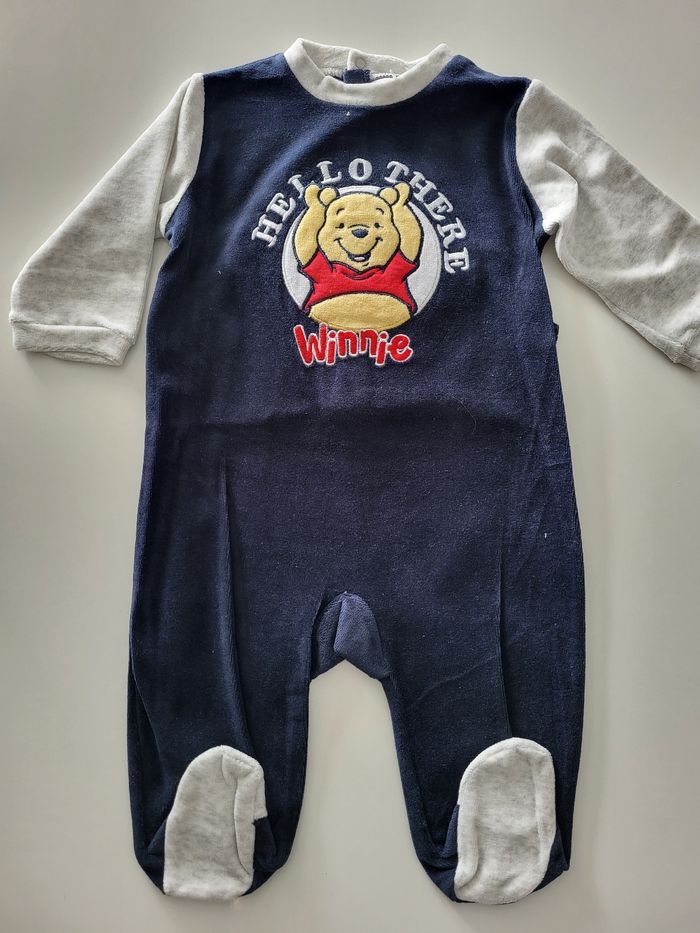Pyjama velours winnie 12 mois