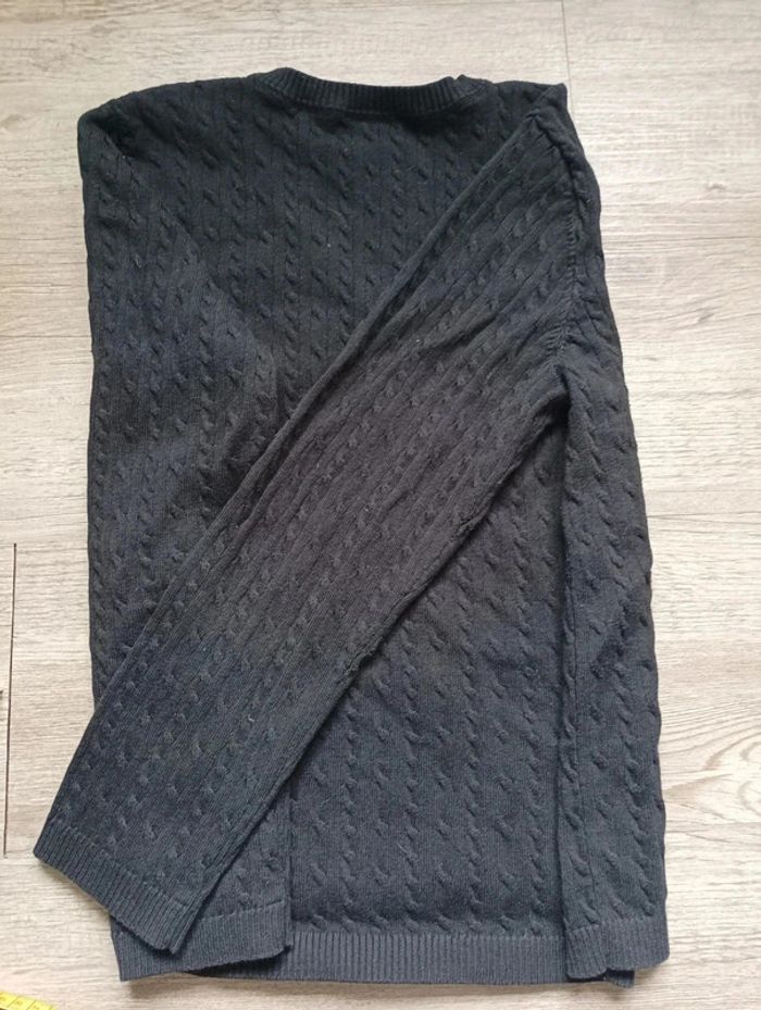 Pull en maille torsadée Charter Club – Taille L - Noir - photo numéro 3