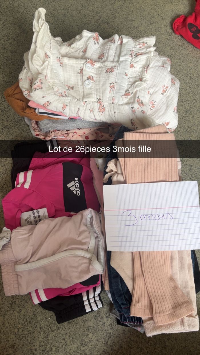 Lot de vêtement 3mois