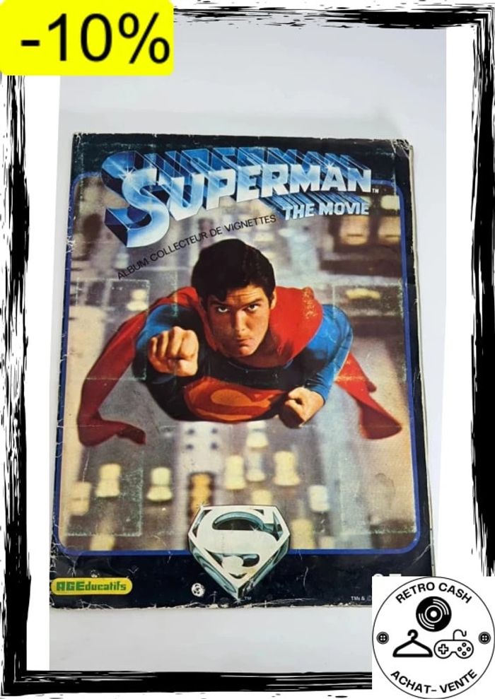 Superman The Movie - album collecteur de vignettes complet - ageducatifs - style PANINI