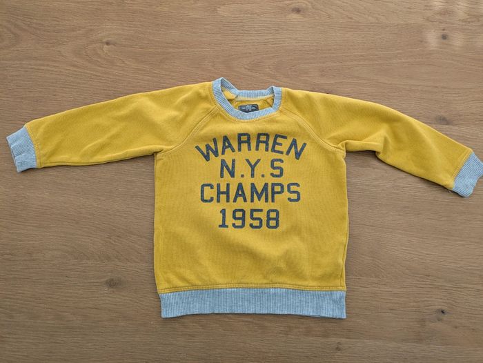 Pull jaune et gris H&M