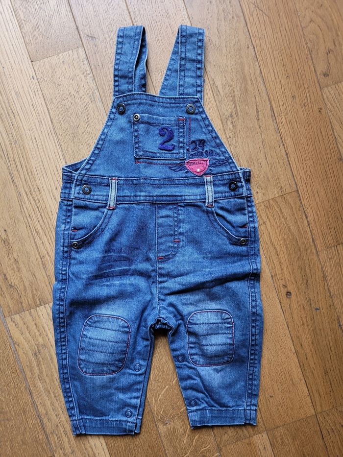 Salopette en jean sucre d'orge bébé garçon 3 mois