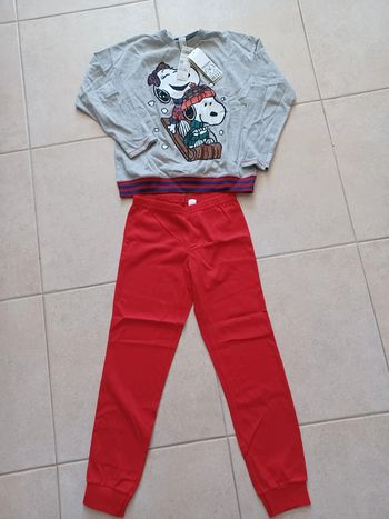 Pyjama de Noël Snoopy 7-8 ans neuf Benetton