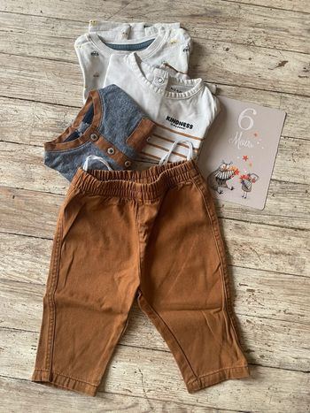 Lot tshirts ML pantalon 6 mois