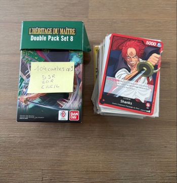 Lot 104 cartes one piece op09