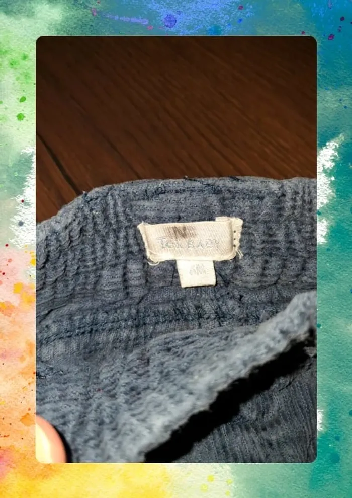 Pantalon 6 mois bleu - photo numéro 4