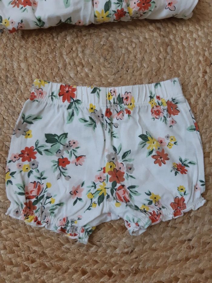 Ensemble haut manches courtes et short Nutmeg 62 cm - photo numéro 3