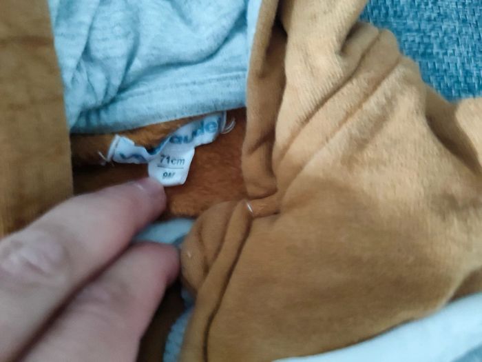 Sweat zippé à capuche garçon 9 mois - photo numéro 2