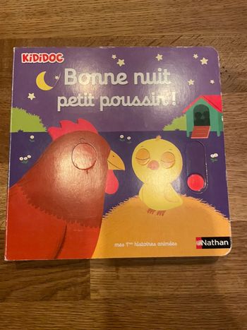 Livre cartonné Nathan Kididoc Bonne nuit petit poussin !