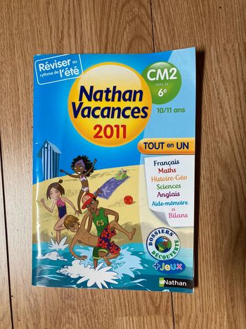 Cahier de vacances CM2 vers la 6 eme + livre de grammaire 6 eme