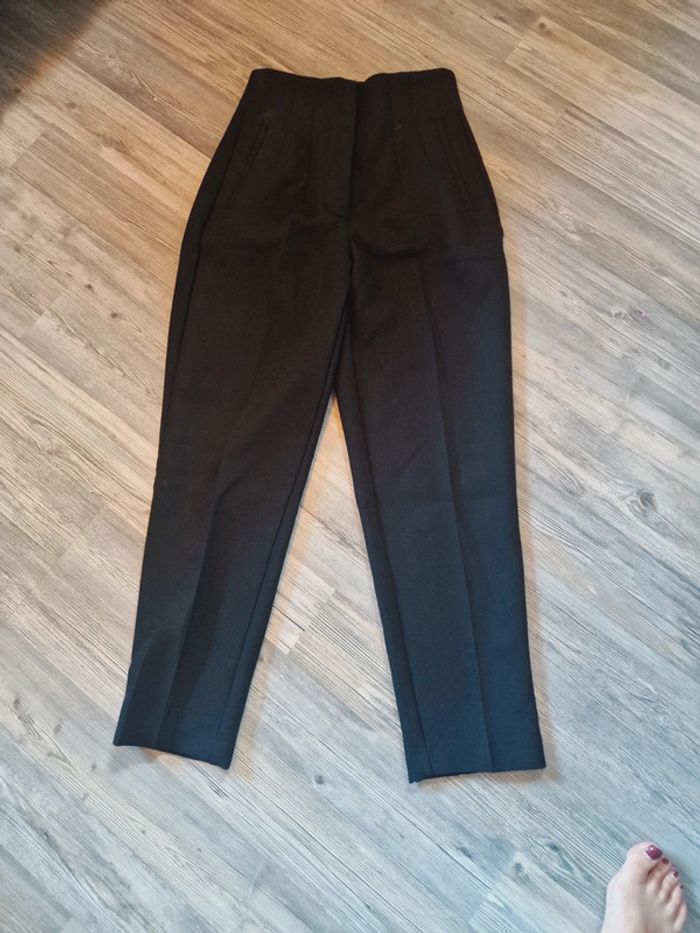 Pantalon tailleur noir zara