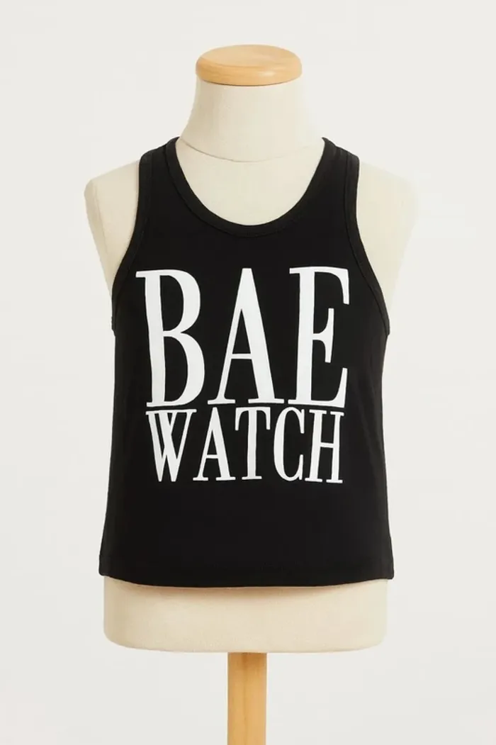 Débardeur noir imprimé blanc Taille 24 / 36 mois - photo numéro 2