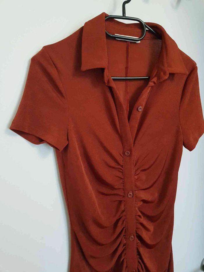 Robe boutonée élastique moulante taille 36 - photo numéro 5