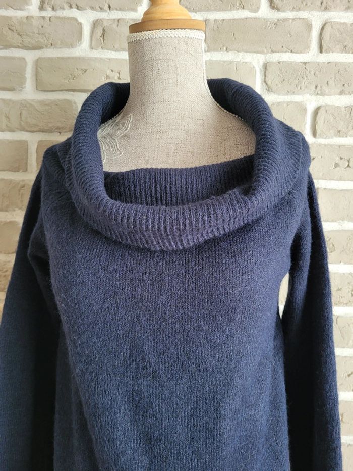 Robe pull bleu marine extra doux - Mango - Neuve - photo numéro 6