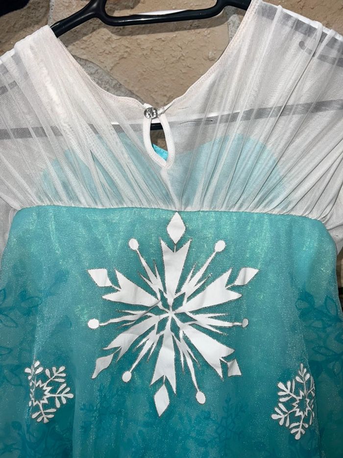 Lot ensemble Disney store 11-12 ans 11 12 robe tresse perruque gants la reine des neiges Elsa - photo numéro 17