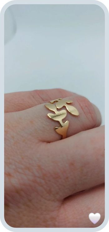 Magnifique bague dorée