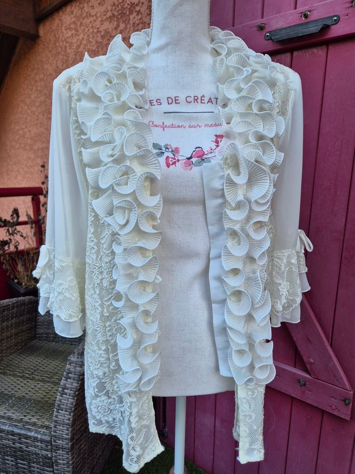 Chemise / Blouse à volants pour femme T. 48 Alexo - photo numéro 6