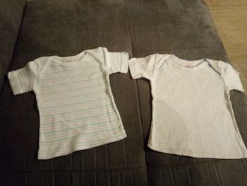 Lot de 2 maillots de corps 3 mois